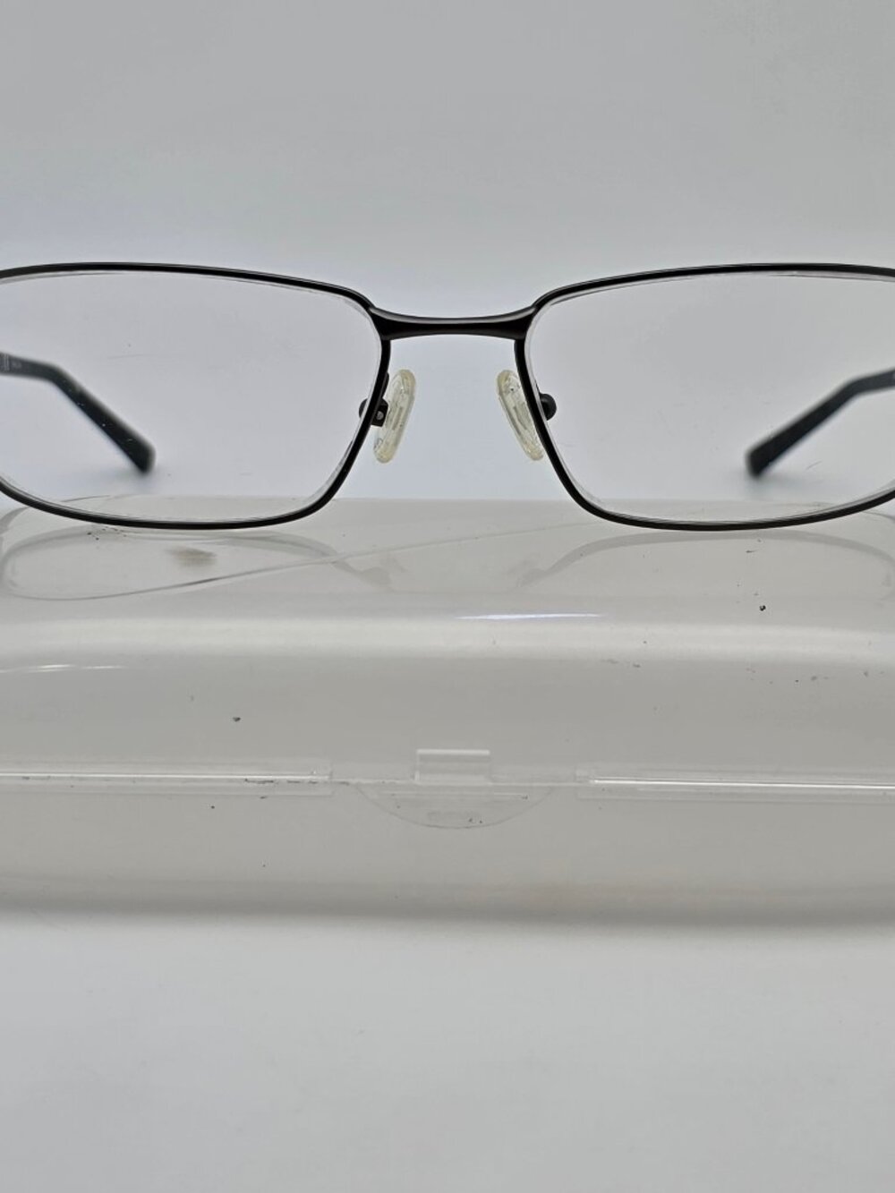 Nike 6059 068 Satin Gunmetal Volt Titanium Eyeglasses Frame w Flexhinge and Case